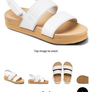 Girls Reef Water Vista Sandals size 4- white reef sandals